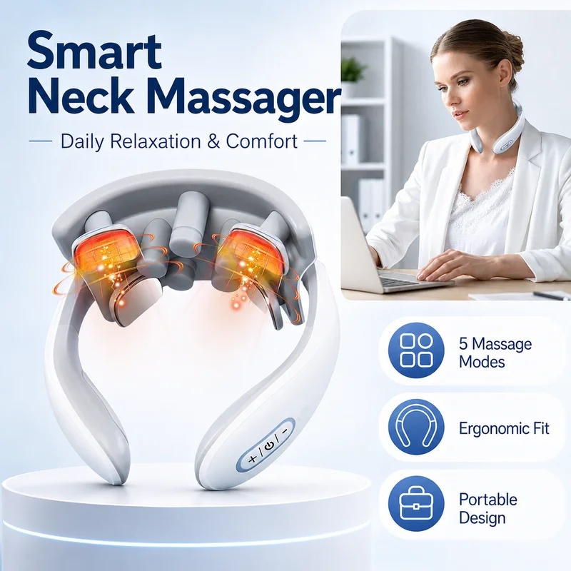 Smart Home Office - Smart Neck Massager for Adults, 5