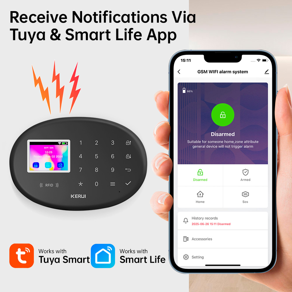KERUI GSM Alarm Security Syste - огляд і ціна Home Automation Kit