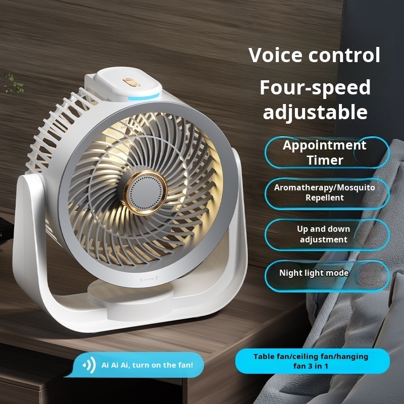 Smart Desk Fan Voice Activated - огляд і ціна Smart Home Office