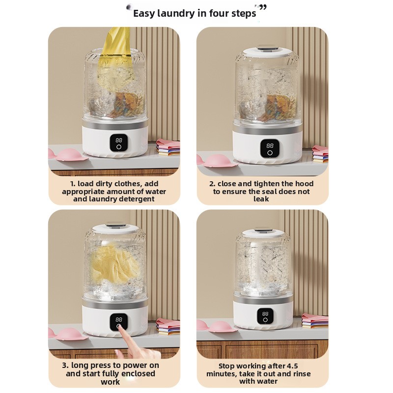 Mini USB Portable Washing Mach - огляд і ціна Smart Home Laundry