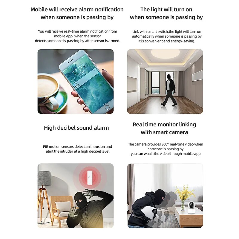 Tuya WiFi Zigbee PIR Motion Se - огляд і ціна Smart Home Networking