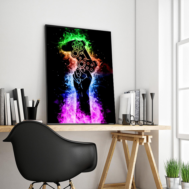 Graffiti Colorful Game Control - огляд і ціна Smart Home Poster
