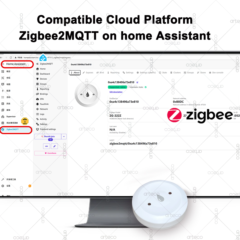 Tuya Smart Zigbee Water Sensor - огляд і ціна Smart Home Zentrale