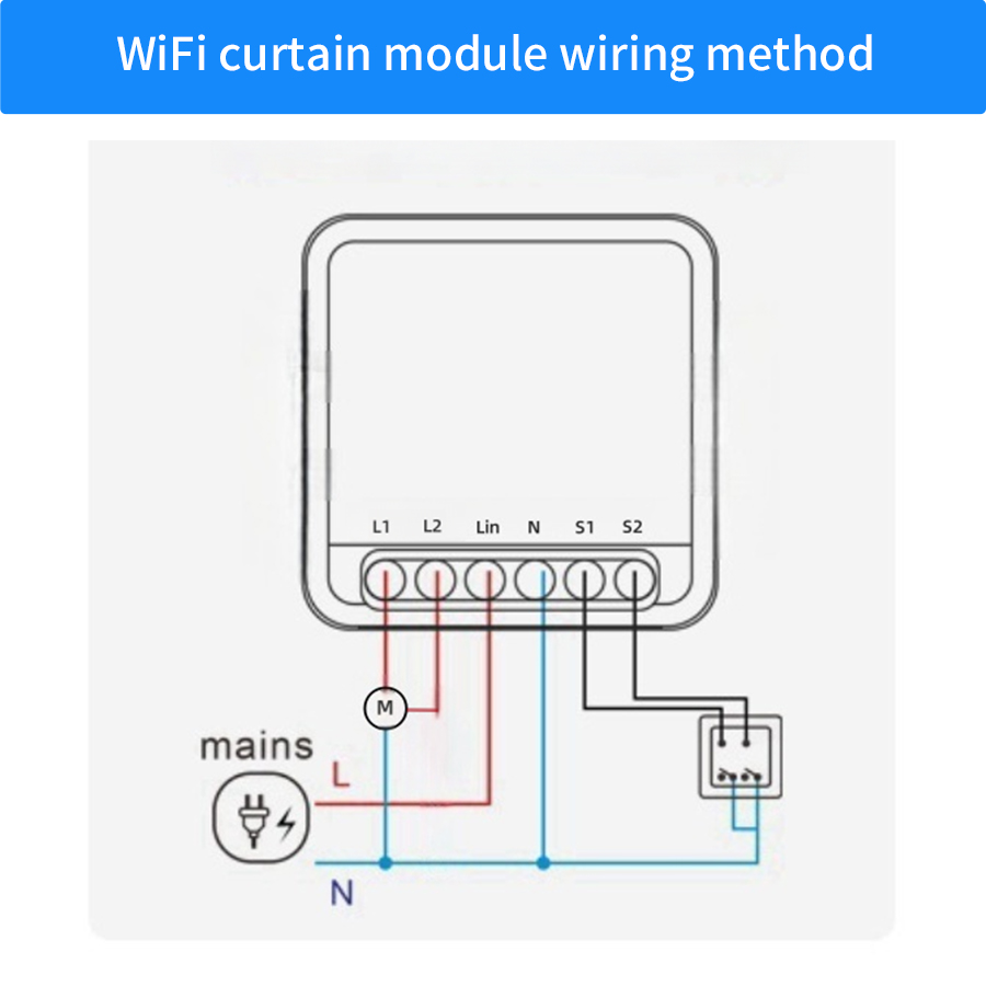 Wifi Smart Curtain Switch Modu - огляд і ціна Smart Home Blinds
