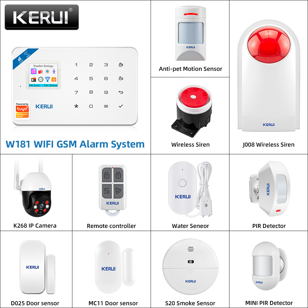 KERUI W181 Alarm System Panel  - огляд і ціна Home Automation Kit