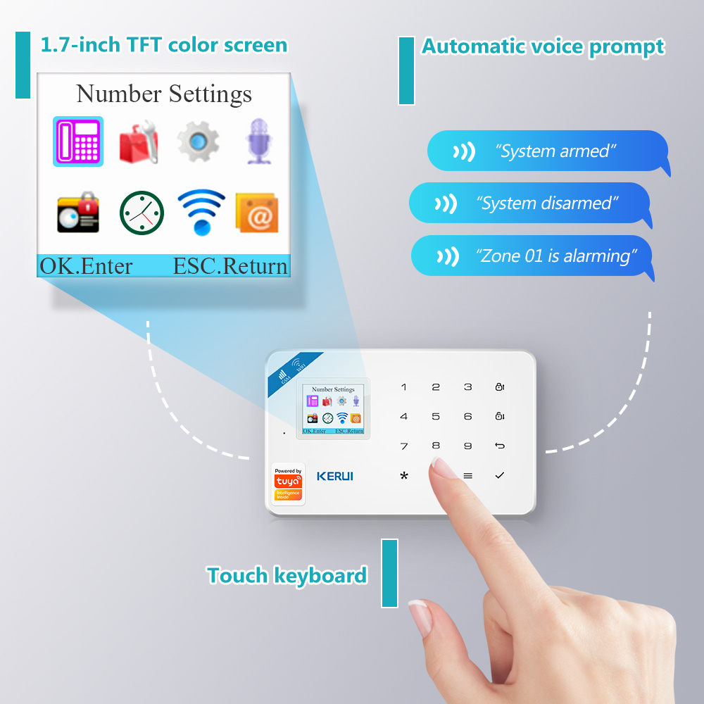 KERUI W181 Alarm System Panel  - огляд і ціна Home Automation Kit