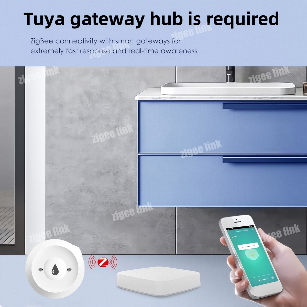 ZigBee 3.0 Water Sensor Smart  - огляд і ціна Smart Home Zentrale
