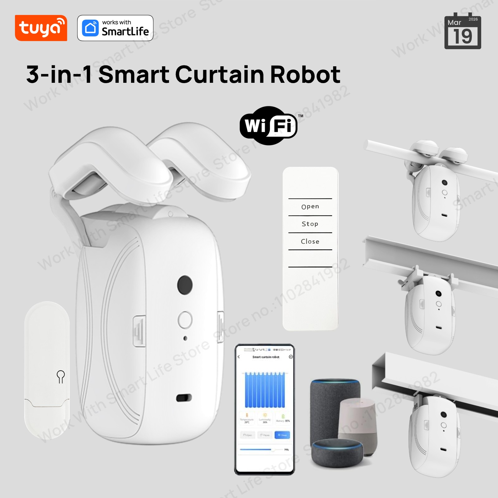 1/2PCS Tuya Smart WiFi Curtain - огляд і ціна Smart Home Zentrale
