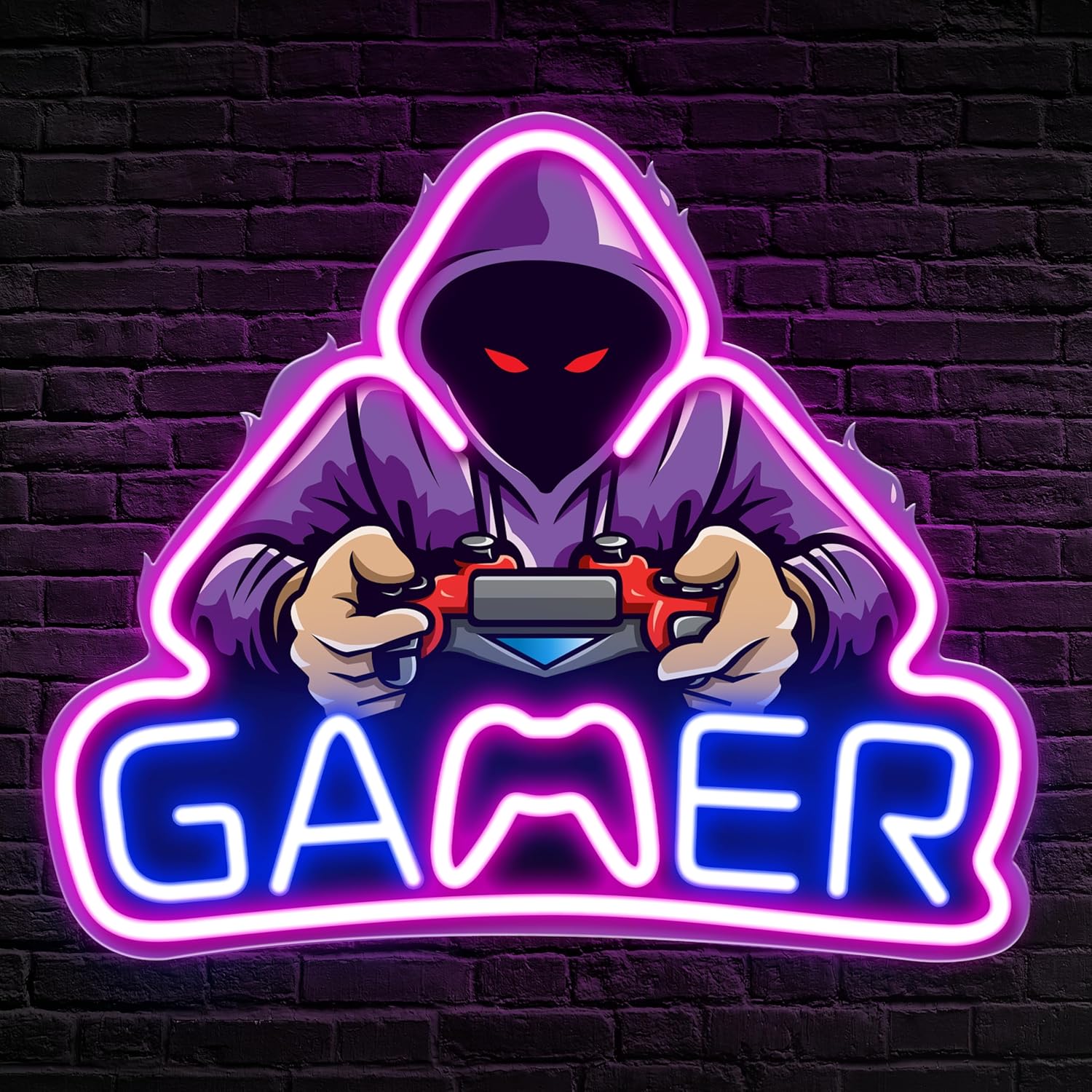 game controller neon sign game - огляд і ціна Smart Home Poster