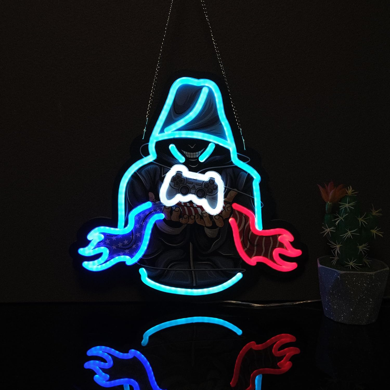 game controller neon sign game - огляд і ціна Smart Home Poster