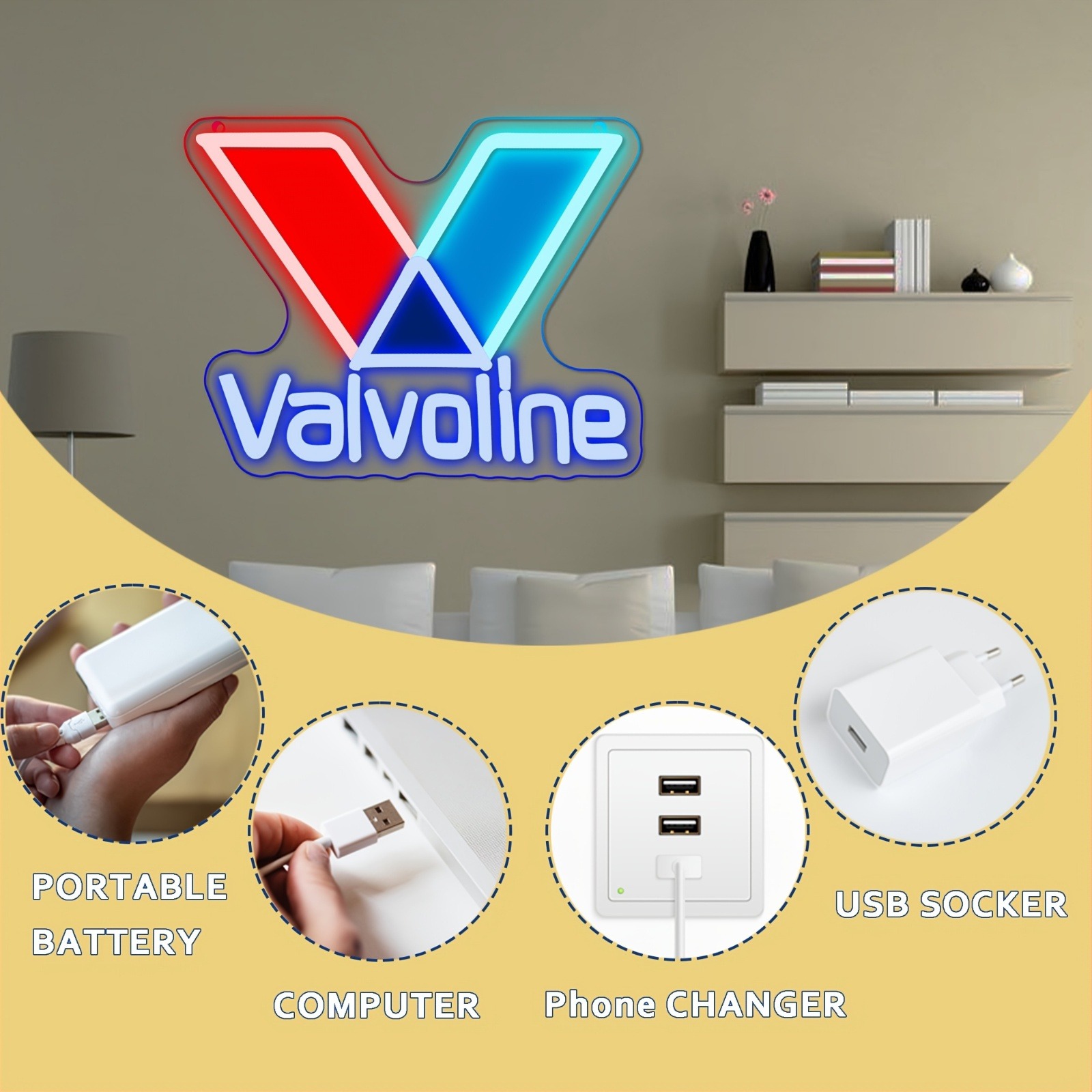 Valvoline Engine Oil Neon Sign - огляд і ціна Smart Home Poster