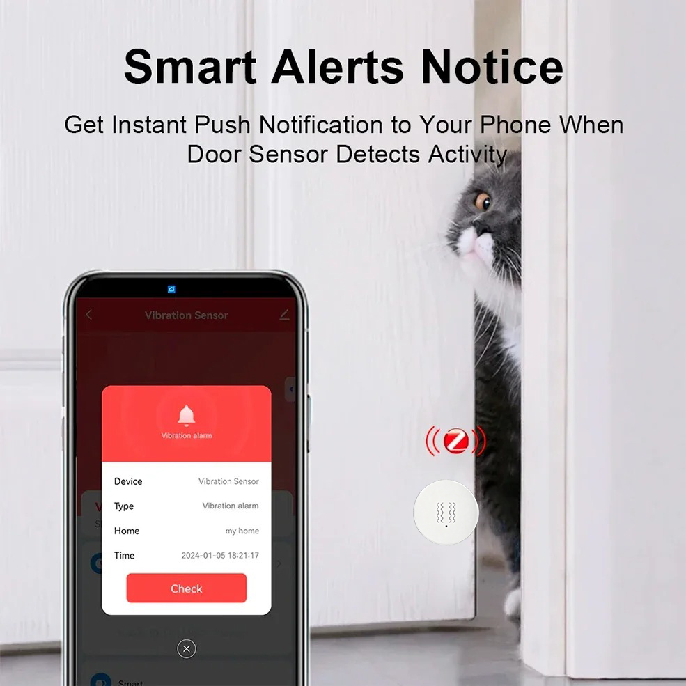 Tuya Zigbee Smart Vibration Se - огляд і ціна Smart Home Notifications