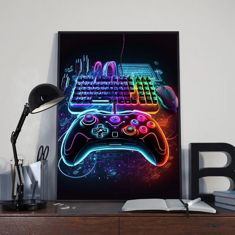 Neon Pop Cool Gaming Wall Art  - огляд і ціна Smart Home Poster