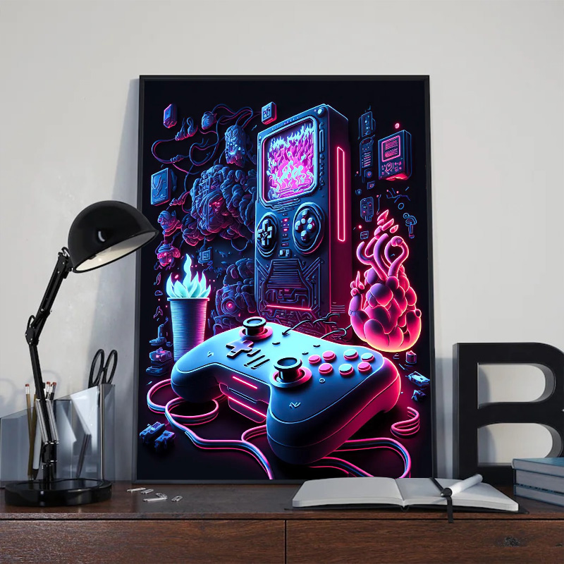 Neon Pop Cool Gaming Wall Art  - огляд і ціна Smart Home Poster