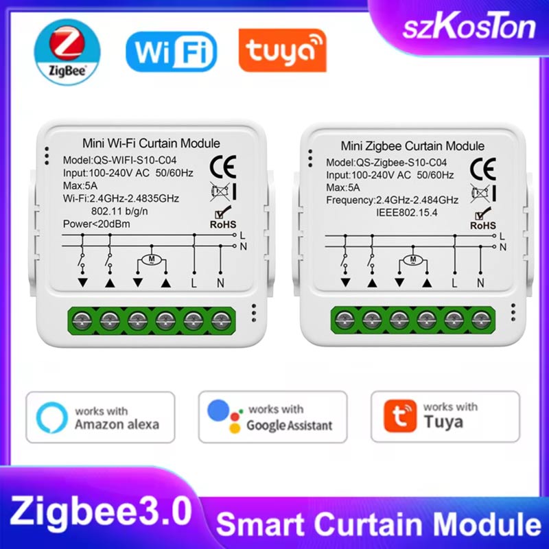 Tuya Smart WiFi Zigbee Curtain - огляд і ціна Smart Home Blinds