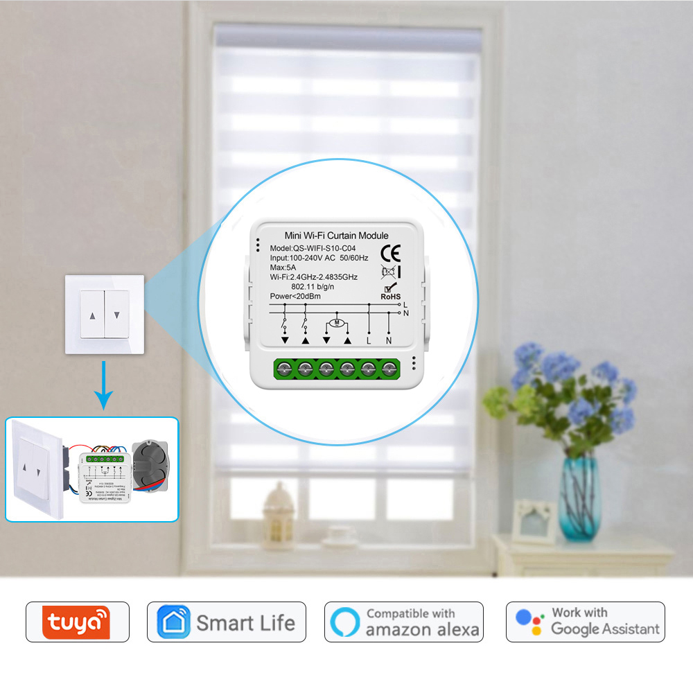 Tuya Smart WiFi Zigbee Curtain - огляд і ціна Smart Home Blinds