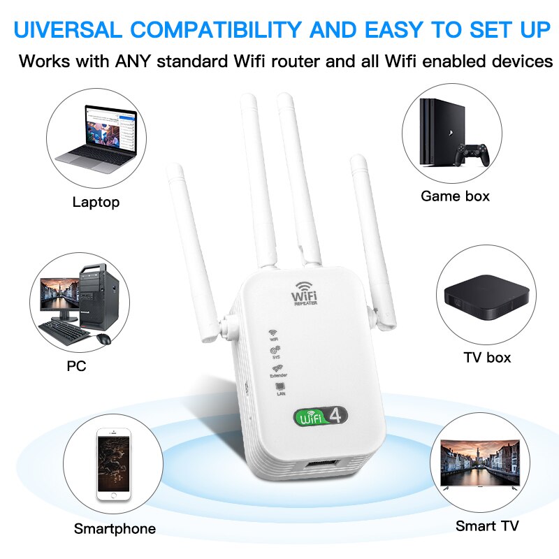 300M WIFi Repeater Wi-Fi Ampli - огляд і ціна Smart Home Office